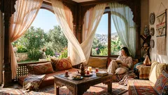 Türkische Frauen sind Meisterinnen der Gemütlichkeit: Kleine Details machen das Zuhause warm, perfekt und stimmungsvoll